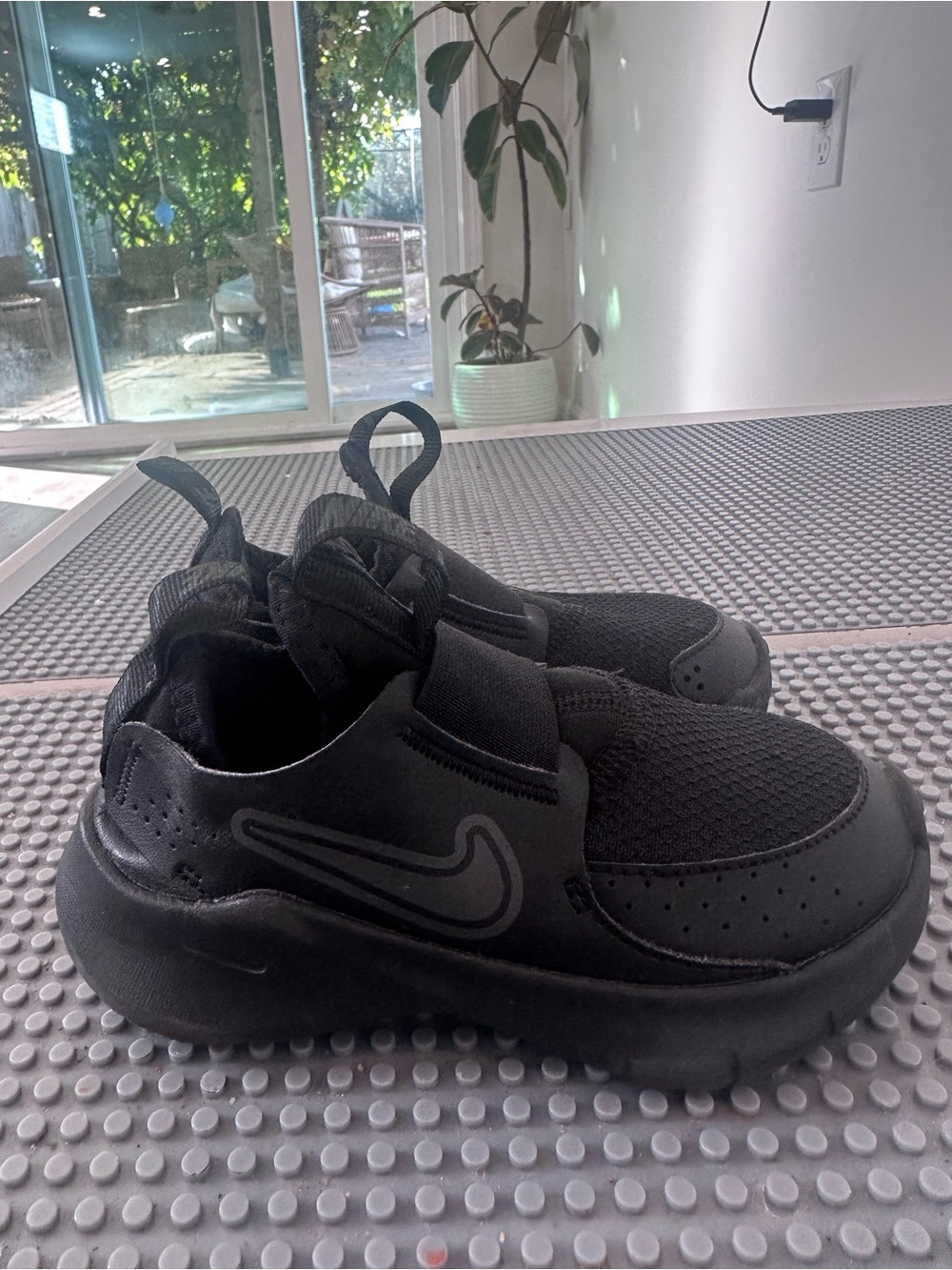 Nike Kids Black Slip-On Athletic Sneakers